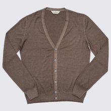Gran Sasso - 'Vintage' Merino wool cardigan nut