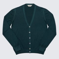   Gran Sasso - 'Vintage' Merino gyapjú kardigán zöld