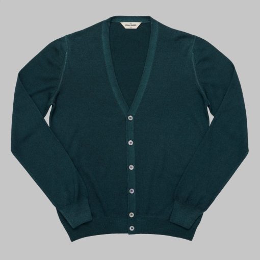 Gran Sasso - 'Vintage' Merino wool cardigan green