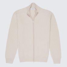 Gran Sasso - Reißverschlussjacke in Hafermilch-Farbton