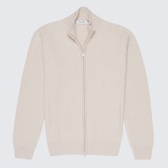 Gran Sasso - Oat Milk zip jacket