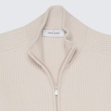 Gran Sasso - Reißverschlussjacke in Hafermilch-Farbton