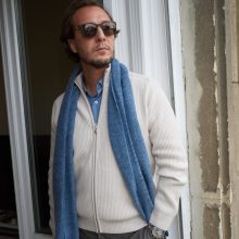 Gran Sasso - Reißverschlussjacke in Hafermilch-Farbton