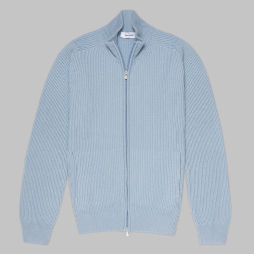 Gran Sasso - Ice Blue zip jacket