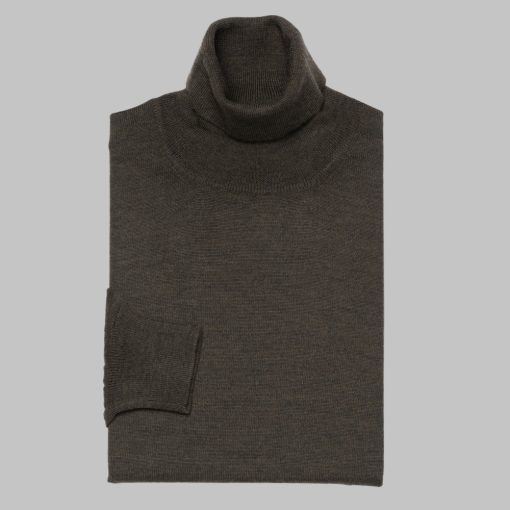 Gran Sasso -  Rollneck wool sweater green