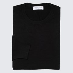 Gran Sasso - Wool roundneck sweater black