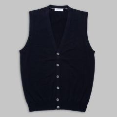 Gran Sasso - Wool V-neck cardigan navy