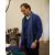 Gran Sasso - Slim fit wool V-neck sweater bright blue