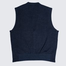 Gran Sasso - Knitted herringbone waistcoat blue 