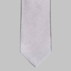 Drake's - Szatén nyakkendő ezüst