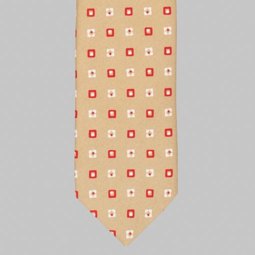 Printed 36oz madder tie taupe