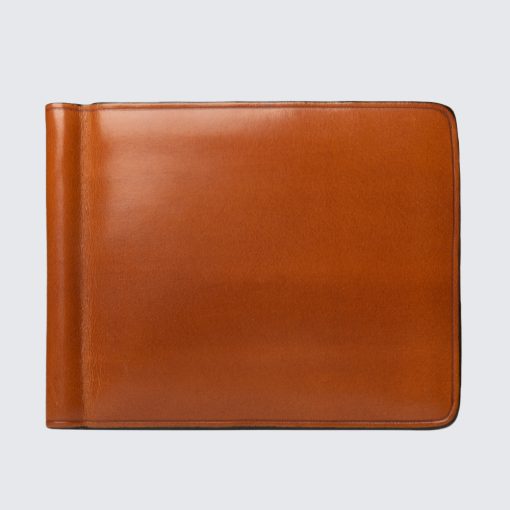 Il Bussetto - Bifold-Brieftasche mit Clip Hellbraun