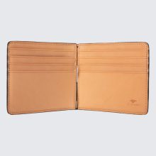 Il Bussetto - Bifold-Brieftasche mit Clip Hellbraun