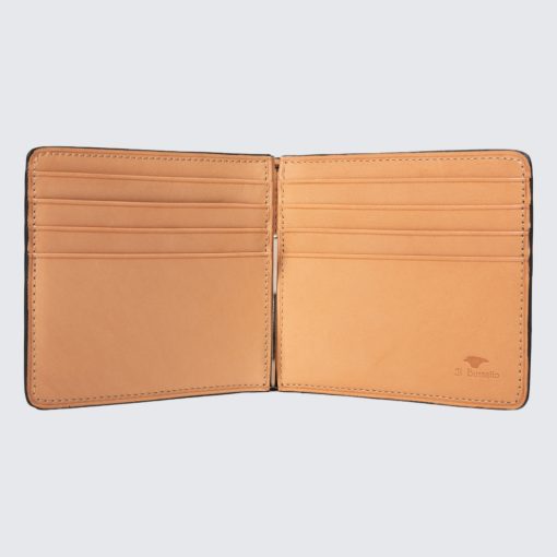 Il Bussetto - Bifold-Brieftasche mit Clip Hellbraun