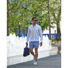Simon Skottowe - LINEN SEMI SLIM SHIRT WHITE