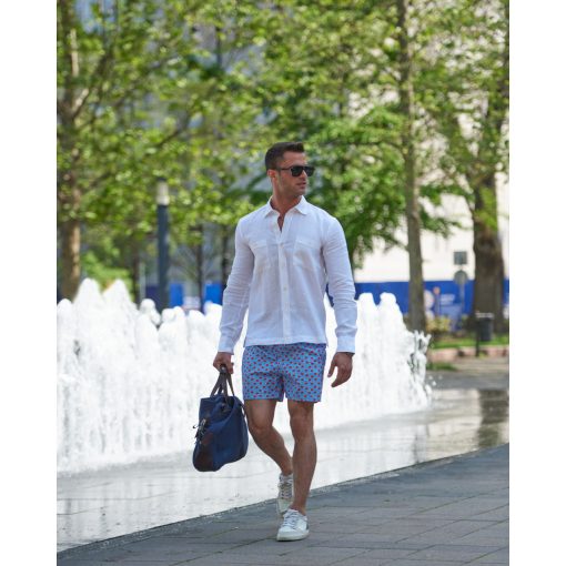 Simon Skottowe - LINEN SEMI SLIM SHIRT WHITE