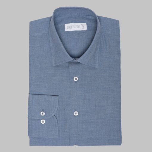 Simon Skottowe - Herringbone cotton shirt