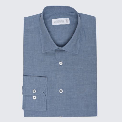 Simon Skottowe - HALSZÁLKAMINTÁS ENYHÉN KARCSÚSÍTOTT PAMUT ING