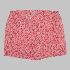 Petronius 1926 – Red and White Paisley Pattern Swim Shorts