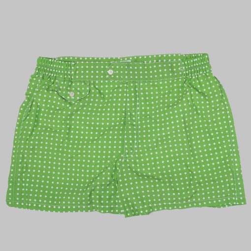 Petronius 1926 – Green Polka Dot Pattern Swim Shorts