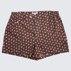 Petronius 1926 – Jegkrémek mintás fürdőnadrág, Barna