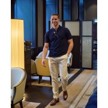 Simon Skottowe - Short sleeve polo shirt navy