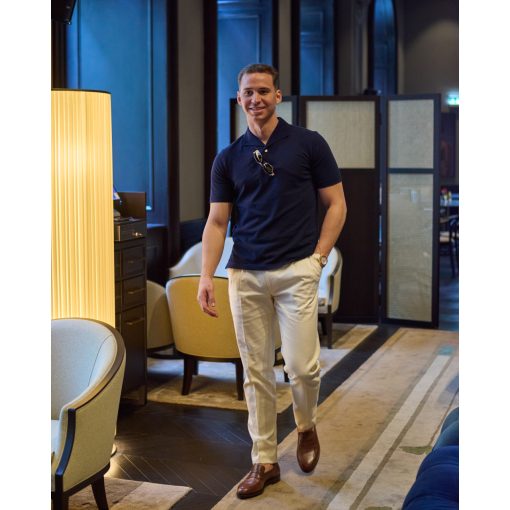 Simon Skottowe - Short sleeve polo shirt navy