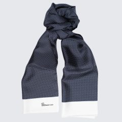 Petronius 1926 - Mikromintás sál sötétkék/fehér