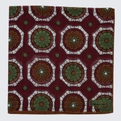   Petronius 1926 - Virágmintás díszzsebkendő piros/zöld/barna