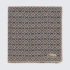 Petronius 1926 - Vintage díszzsebkendő kék/krém