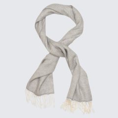 Chevron sál világosszürke/krém