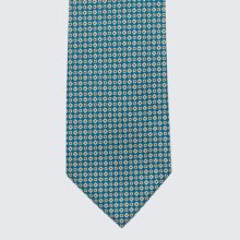 Petronius 1926 – Petrolkék Selyem Nyakkendő Hatszög Mintával