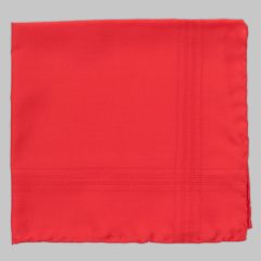 Petronius 1926 – Elegant Silk Pocket Square, Bright Red