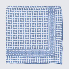 Petronius 1926 - Mikromintás díszzsebkendő, kék-fehér