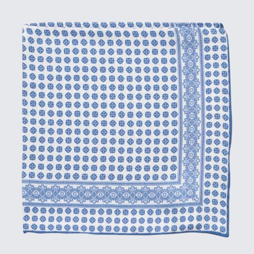 Petronius 1926 - Mikromintás díszzsebkendő, kék-fehér