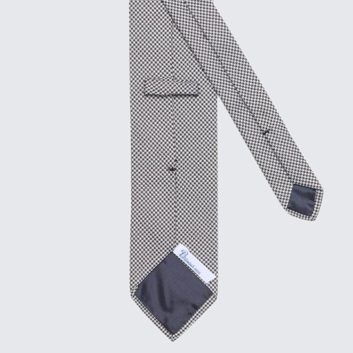 Petronius 1926 - fekete-fehér nyakkendő halcsont mintával