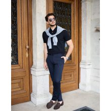 Simon Skottowe - Gabardine trousers navy