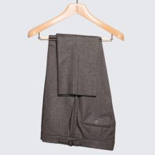 Simon Skottowe - Wool flannel trousers light brown