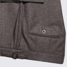 Simon Skottowe - Wool flannel trousers light brown
