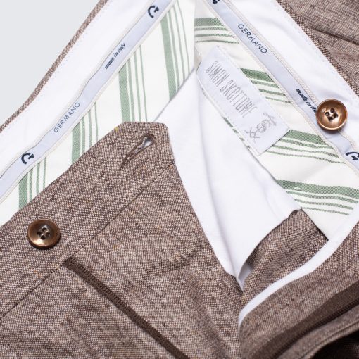 Simon Skottowe - Linen/silk shorts brown