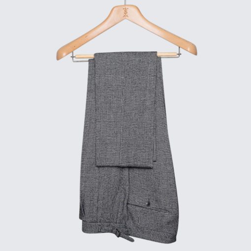 Simon Skottowe - Prince of Wales gyapjú nadrág fekete/fehér