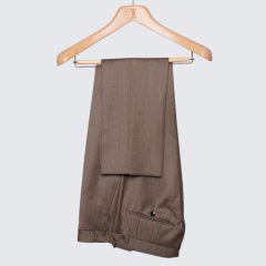 Simon Skottowe - Wool cover trousers tobacco