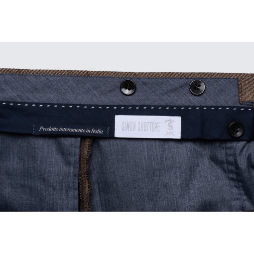 Simon Skottowe - Gyapjú nadrág dohánybarna