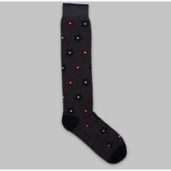 Fumagalli 1891 - Bastia long flower socks grey