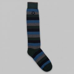 Fumagalli 1891 - Bastia long striped socks blue/grey