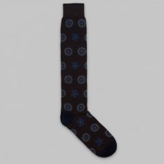 Fumagalli 1891 - Bastia long medallion socks brown/navy